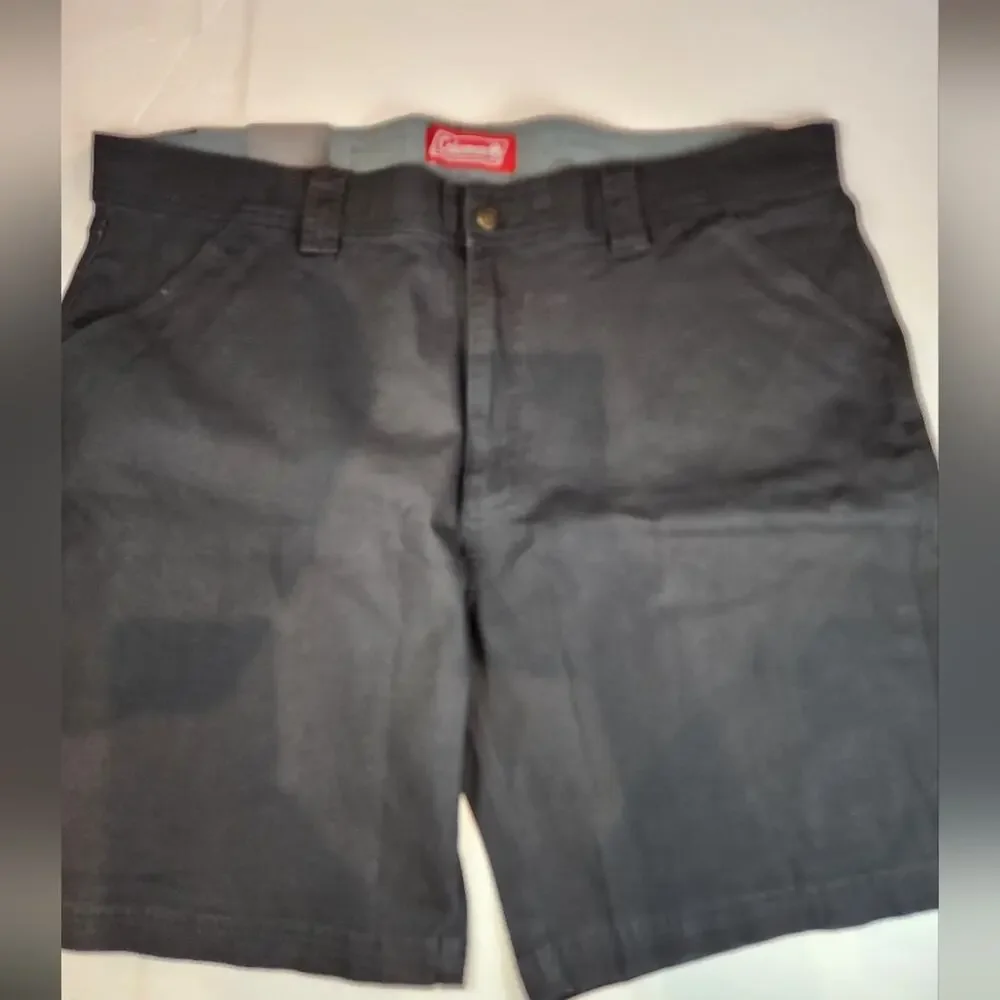Coleman New Canvas Shorts‎ Flat Front Stretch Comfortable Outdoor  Men's Size 40